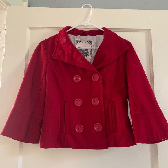 Small Red Forever Audrey Coat - Picture 1 of 5